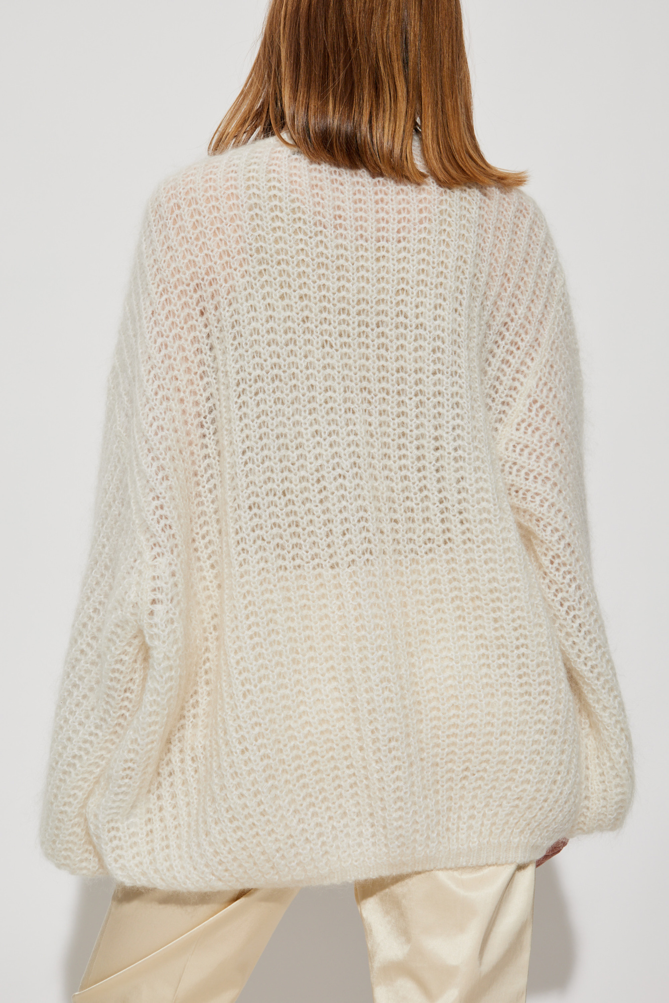 DOUBLE PUSH MOHAIR KNIT CARDIGAN RED – TAIN DOUBLEPUSH